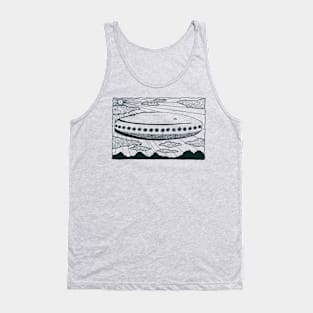 Silver Saucer Tank Top